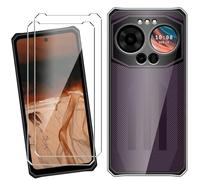 HuiYouMY Coque pour IIIF150 B3 Pro 5G (6.6") avec 2 Pièces Verre Trempé Protection écran, Transparent Silicone TPU Souple Etui Housse Anti-Rayures Antichoc Case - Clear