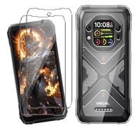 HuiYouMY Coque pour Oscal Tank 1 (6.78") avec 2 Pièces Verre Trempé Protection écran, Transparent Silicone TPU Souple Etui Housse Anti-Rayures Antichoc Case - Clear