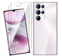 HuiYouMY Coque pour Oukitel C61/Oukitel C61 Pro (6.88") avec 2 Pièces Verre Trempé Protection écran, Transparent Silicone TPU Souple Etui Housse Anti-Rayures Antichoc Case - Clear