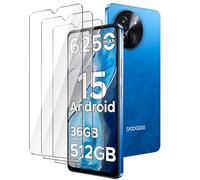 HuiYouMY Lot de 3 films de protection d'écran en verre pur pour Doogee Note 59/59 Pro/59 Pro+ (6,75"), sans bulles d'air, anti-rayures, anti-traces de doigts, dureté 9H