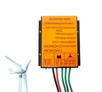 HUIZHITENGDA 12v, Contrôleur Éolien MPPT 40A 12V/24V 3000W, Régulateur de Générateur d'Éolienne Étanche, Régulateur d'Énergie Éolienne (Jaune)