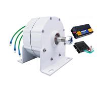 HUIZHITENGDA 12v, Générateur À Aimant Permanent AC sans Engrenage 220V, 5000W 12V 24V 48V 220V, Générateur Électrique sans Balais À Aimant Permanent, Adapté pour L'hydraulique/L'énergie Éolienne