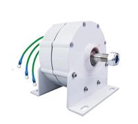 HUIZHITENGDA 12V générateur d'aimant Permanent sans engrenage en 3 Phases 6000W 450 PRM avec générateur d'énergie à Basse Vitesse de Base pour la Conservation de l'eau et l'énergie éolienne,12v