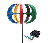 HUIZHITENGDA 12v, Générateur d'éolienne maglev Verticale 16000W 12V/24V/48V, avec contrôleur MPPT pour Usage Maritime, éolienne adaptée pour système Solaire-éolien Hybride