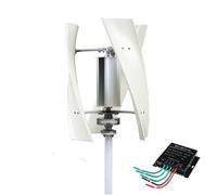 HUIZHITENGDA 12v, Générateur d'éolienne Verticale à 3 pales sans Bruit, 1000W 12V 24V 48V 220V, kit générateur d'énergie éolienne Verticale Portable avec contrôleur pour la Maison ou Le Camping