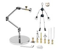HUIZHITENGDA 17cm, Kit d'armature en métal Complet pour Animation en Stop Motion en Acier Inoxydable - Figurine animée DIY modèle Flexible 8CM-20CM