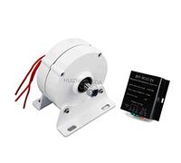 HUIZHITENGDA 220v, Générateur éolien 10000W Kit 48V, générateur à Aimant Permanent sans engrenage, 12V 24V 48V 220V pour Turbine éolienne, Turbine hydraulique, générateur hydroélectrique (avec Base)
