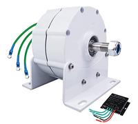 HUIZHITENGDA 24V,Alternateurs AC permanents à Basse Vitesse 24V 24V à Basse Phase pour Turbine à éolien pour Usage Domestique, alternateur à Aimant Permanent à Faible régime (12000W)
