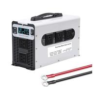 HUIZHITENGDA 3000W DC 12V/24V/48V/60V/72V Pure Sinus Wave Inverter Chargeur Split Phase DC Entrée AC Sortie Inverteur De Puissance De Voyage pour La Maison, RV, Camion,72v to 230v