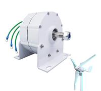 HUIZHITENGDA 48v,3000W-6000W Petit générateur à aimants permanents Alternateur AC avec contrôleur Alternateurs sans engrenage pour l'eau du Vent (12V 24V 48V 220V)
