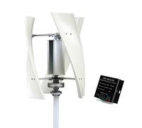 HUIZHITENGDA 48v, Générateur d'éolienne de 3000W, Installation Facile, 3 pales, Faible Bruit, générateur 12V/24V/48V avec contrôleur pour Utilisation en extérieur dans la Cour et systèmes d'éoliennes