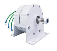 HUIZHITENGDA 48v,Kit de générateur d'éolienne Verticale Portable à Bas régime 12V-220V Alternateurs AC à Aimant Permanent sans engrenage (12000W)