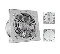 HUIZHITENGDA Argent,110V, Ventilateur axial Industriel antidéflagrant Efficace, Ventilateur extracteur Mural de 7 Pouces, Ventilation par Extraction, Ventilateur Portable Industriel