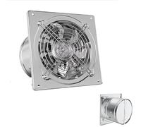 HUIZHITENGDA Argent,110V, Ventilateur d'extraction de Cuisine Silencieux - 350 CFM, antidéflagrant, Mural, pour Garage, sous-sols, salles de Bain, Tente de Culture (6 Pouces)