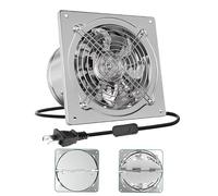 HUIZHITENGDA Argent,110V, Ventilateur d'extraction Mural 12 Pouces 220V, Ventilateur souffleur Industriel Portable à Faible Bruit pour Salle de Bain ou Atelier, évacuation Rapide de la fumée