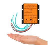 HUIZHITENGDA Contrôleur de Charge MPPT 1200 W, pour éolienne 12 V 24 V Auto 48 V, régulateur d'énergie éolienne à Faible Vitesse, contrôleur Hybride éolien-Solaire (Jaune),24v