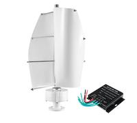 HUIZHITENGDA Éolienne à axe Vertical 8 000 W, énergie Alternative, Sortie 220 V CA, kit Complet pour Usage Domestique avec contrôleur,24v