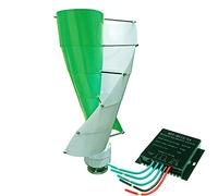 HUIZHITENGDA Éolienne à axe Vertical à Faible Bruit de 10000W, 2 pales, générateur éolien 12V/24V/48V/220V, Ensemble Complet de Turbine pour la Maison,12v