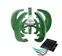 HUIZHITENGDA Éolienne Portable 20000W Turbine à axe Vertical Générateur Éolien Contrôleur 12V / 24V / 48V / 220V Éoliennes Horizontales pour Maison Systèmes énergétiques de Moulin à Vent,12v