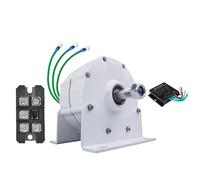 HUIZHITENGDA Générateur À Aimant Permanent sans Engrenage 3000W 12V 24V 48V 220V Générateur AC Triphasé À Basse Vitesse pour Éoliennes Hydrauliques (avec Redresseur),220v