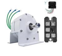 HUIZHITENGDA Générateur À Aimant Permanent sans Engrenages 220V-12V 6000W, avec Redresseur, Kit D'énergie Éolienne pour L'hydroélectricité Et L'énergie Éolienne Domestique (avec Base),220v