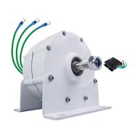 HUIZHITENGDA Générateur à Aimant Permanent sans réduction de Vitesse 10000W, énergie 12V 24V 48V 220V alternateurs CA triphasés à Utiliser pour éolienne (avec Socle),24v