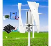 HUIZHITENGDA Générateur d'aimant Permanent de Camping sans Bruit, générateur d'éoliennes 12V 24V 48V 220V, avec contrôleur et 3 Lames pour Les Bateaux et l'éclairage de Rue (5000W),220v
