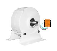 HUIZHITENGDA Générateur D'aimant Permanent sans Engrenage 5000W À Basse Vitesse 3 Générateur De Courant Alternatif 12V-220V pour La Conservation De l'eau Et L'énergie Éolienne (avec Base),24v