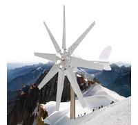 HUIZHITENGDA Générateur d'énergie éolienne Horizontale à éolienne Libre de 10000W, Turbine éolienne Verticale résidentielle à Faible démarrage, Vitesse Basse 24V 48V RPM Faible,220v