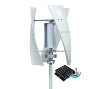 HUIZHITENGDA Générateur D'éolienne À Axe Vertical 5000W, 12V 24V 48V 220V Kit De Moulin À Vent De Générateur De Lames À Domicile avec Contrôleur pour La Maison, Les Affaires,12v