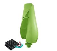 HUIZHITENGDA Générateur éolien Vertical magnétique sans Bruit 10000W, 2 pales avec contrôleur de Charge 12V 24V 48V 220V, Turbine éolienne à axe Vertical pour Jardin extérieur,12v