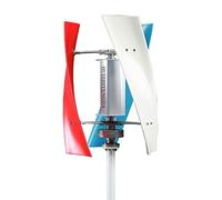 HUIZHITENGDA Kit de générateur d'éolienne Verticale Blanche 3 pales 8000W