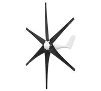 HUIZHITENGDA Kit De Générateur Éolien, 1000W-3000W 6 Pales Éoliennes Horizontales Domestiques 12V 24V 48V 220V avec Contrôleur MPPT Convient pour Cours/Rues (Noir),220V