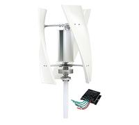 HUIZHITENGDA Kit De Générateur Éolien Vertical Domestique 8000W, 12V-220V IP67, Éolienne À 3 Pales avec Alternateur À Aimant Permanent pour Bateaux, Kiosques, Maisons (avec Contrôleur),220v