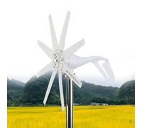 HUIZHITENGDA Kit de Turbine éolienne Domestique à lévitation magnétique 10000W sans Bruit avec 8 pales, Turbine éolienne Verticale 12V-220V avec contrôleur pour Maison et éclairage de Jardin,220v