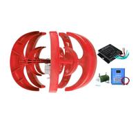 HUIZHITENGDA Kit générateur d'éolienne 3000W générateur électrique Domestique 12V/24V/48V avec 5 pales et contrôleur de Charge, alternateur à Aimant Permanent pour Bateaux, terrasses et cabanes,24v