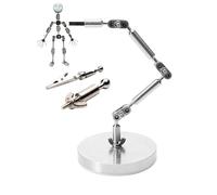 HUIZHITENGDA Kits D'animation Stop Motion, Bras De Rig W/DIY Scéléttes De Figure De Marionnette en Métal pour Le Mouvement Articulé, Outil De Soutien D'armature avec 3 Connecteurs,18cm