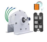 HUIZHITENGDA Nouveaux générateurs d'énergie 2500 W, Basse Vitesse 12V 24V 48V triphasé AC sans engrenage générateurs à Aimant Permanent pour l'énergie hydraulique et la Turbine (avec Base),48v