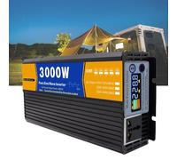 HUIZHITENGDA Onduleur De Voiture 3000W Chargeur D'onduleur d'onde Sinusoïdale Pure 12V 24V 48V 60V 72V À 110V / 120V ACTOSIR Acture ACT,60V to 110V