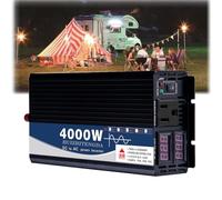 HUIZHITENGDA Onduleur Solaire Basse Fréquence 4000 W CC 12 V/24 V/48 V/60 V/72 V À Onde Sinusoïdale Pure, Entrée CA À Phase Divisée, Sortie CA 110 V/220 V, avec 1 Prise CA,60V to 110V