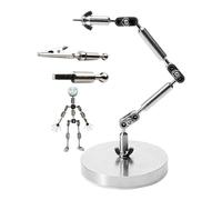 HUIZHITENGDA Stop Motion CARMATER KIT Animation Système de Plate-Forme Winder with 3 Connecteurs DIY Metal Puppet Figure Squeletons for Stop Motion Animation,13CM