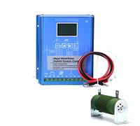 HUIZHITENGDA Système Hybride Éolien Solaire 19000W Contrôleur de Charge MPPT 12V 24V 48V avec Charge de Décharge Générateur d'Éolienne Panneau Solaire Régulateur Automatique,220v