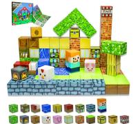 HUIZHOU Blocs de Construction magnétiques-pour Enfants Blocs aimantés,Jouets de Construction magnétiques pour garçons et Filles de 3 à 8 an (Maison des Animaux 100 pièces)