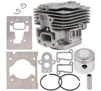 Hujago 11005-0650 11005-2166 Kit de reconstruction de piston cylindrique de 44 mm pour moteur de débroussailleuse Kawasaki TJ53 TJ53E HA053A HA053B KBH53 KBL53A