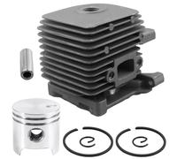 Hujago 4134 020 1202 Kit cylindre piston 34 mm pour Stihl BG45 BG55 SH55 SH85 BT45 FC55 FS38 FS45 FS46 FS55 HL45 HS45Z KM55 KM55C MM55 4140-020-1140-020-11 202 4 1400201202 4237-030-2002 42370302002