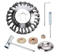 Hujago Kit de tête de débroussailleuse en Acier torsadé pour Husqvarna 5R 232R 235FR 241R 333R 535LS BCA850 GTA850 Jonsered BC2235 CC2036 CC2235 GC2236 GR2032 (kit 6 Dents)
