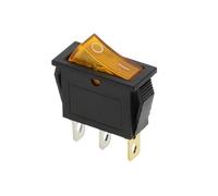 HUJWLBWF Interrupteur à Bascule unipolaire unidirectionnel 2D3P-YELLOW-LED KCD3 220 V on/Off SPST 20 A 125 V CA