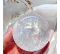HUJWLBWF White Calcite Crystal Ball 7-7.5cm - Sphere for Cleansing, & Spiritual | Crystals and Stones for Home Decor& Balance