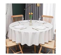 HUJZJY Nappe Toile Ciree Ronde Diameter 180cm, Nappe Ronde Anti Tache, Couverture de Table, Nappe de Table Ronde, Nappe de Table Ronde Impermeable, pour Salle à Manger/Extérieur Usage