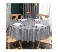 HUJZJY Nappe Toile Ciree Ronde Diameter 260cm, Nappe Ronde Anti Tache, Couverture de Table, Nappe de Table Ronde, Nappe de Table Ronde Impermeable, pour Salle à Manger/Extérieur Usage